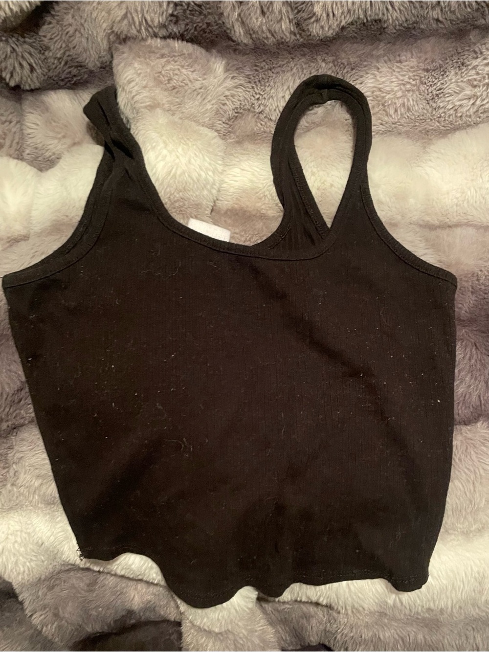 Everyday Black Ribbed Tank Top - Women's Basic